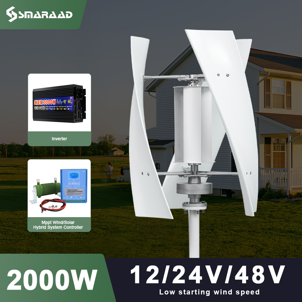 Renewable Energy Model - Turbina wiatrowa z osią pionową 2000W