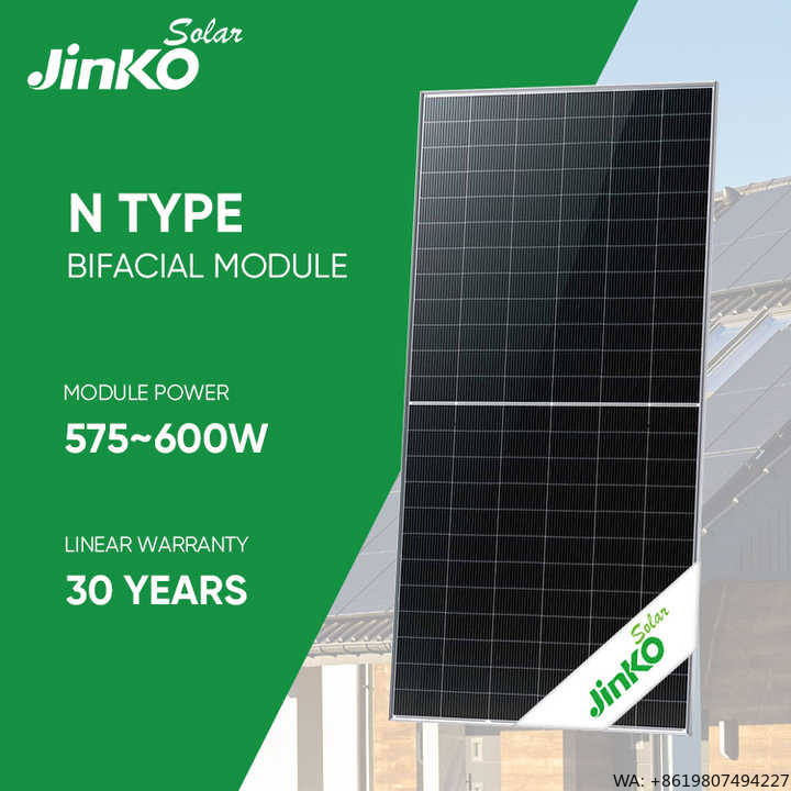 Jinko Solar Panel N-Type - Panel słoneczny JINKO typu N JKM575-600N-72HL4-BDV